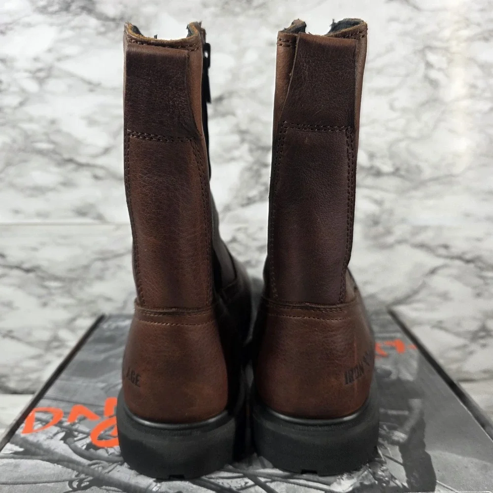 IRON AGE IA0195 Wellington Boot,M,8 1/2,Brown, IA0195